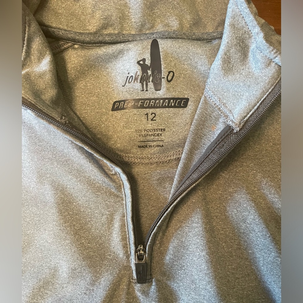 Size 12 Boys quarter zip long sleeve